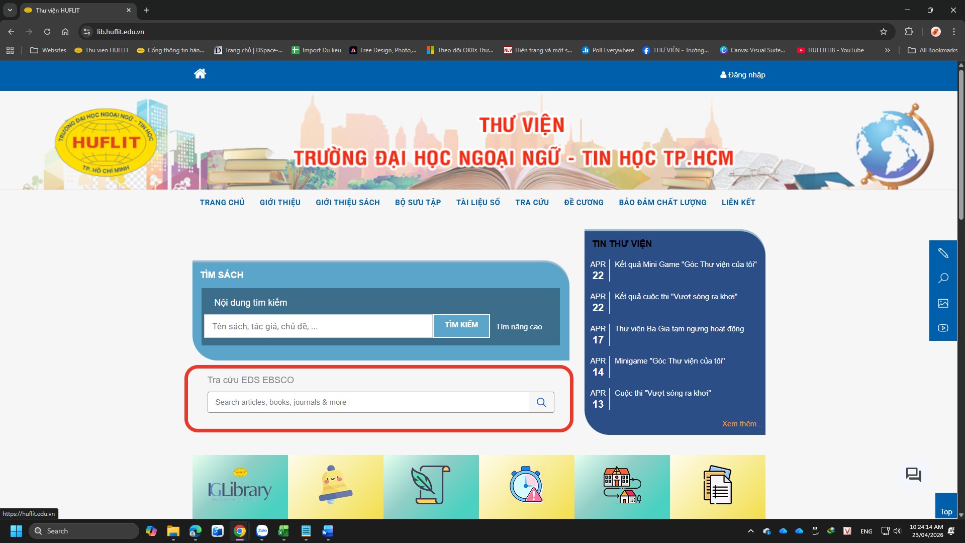 Trải nghiệm EBSCO Discovery Service (EDS) — ảnh 1/3