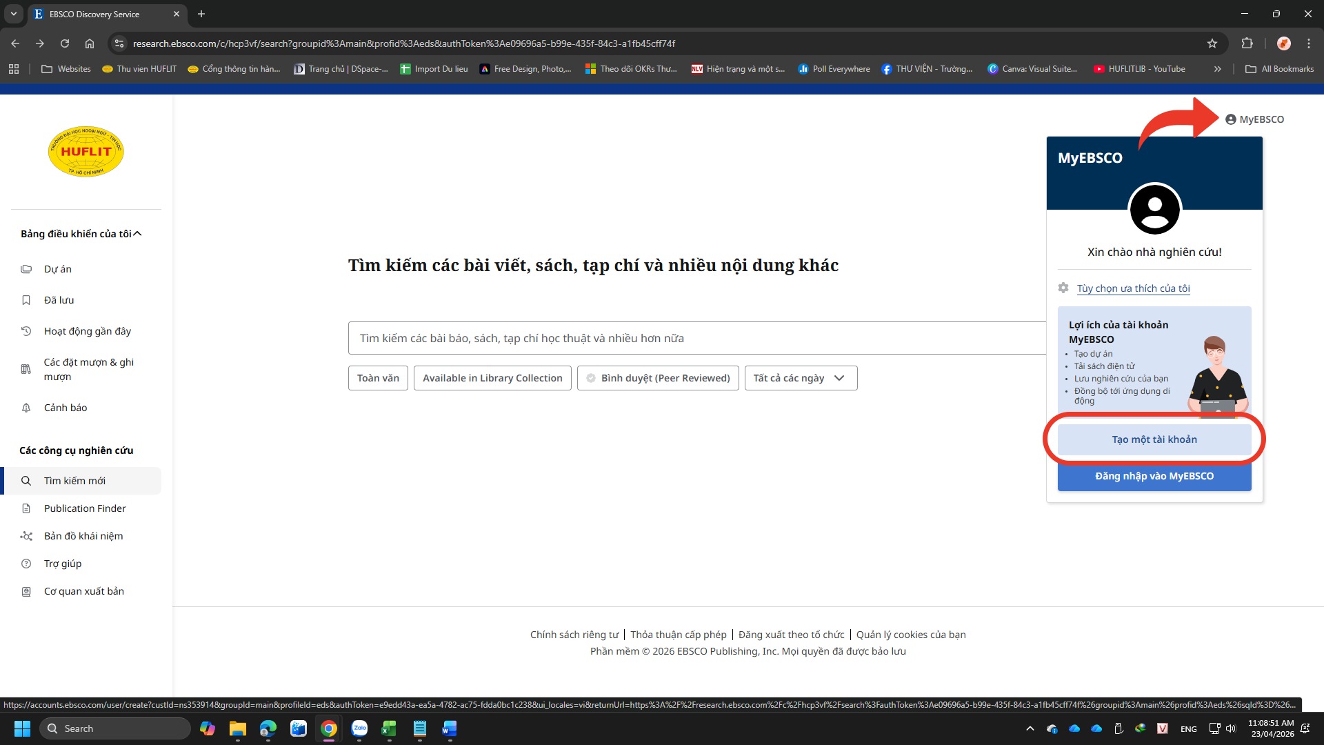 Trải nghiệm EBSCO Discovery Service (EDS) — ảnh 2/3
